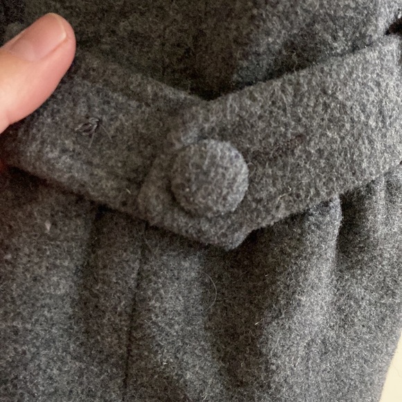 Ricki’s long wool blend jacket in grey in size p/s - Picture 7 of 11